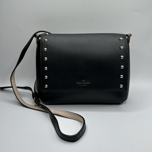 kate spade Handbags - Kate Spade Black Studded Crossbody Bag
